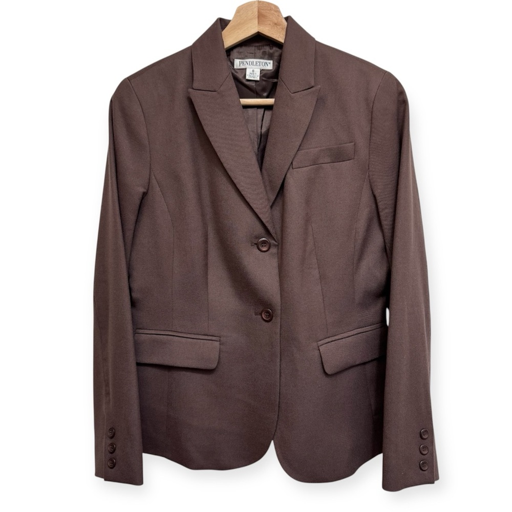 Pendleton 100% Virgin Wool Notch Collar Blazer